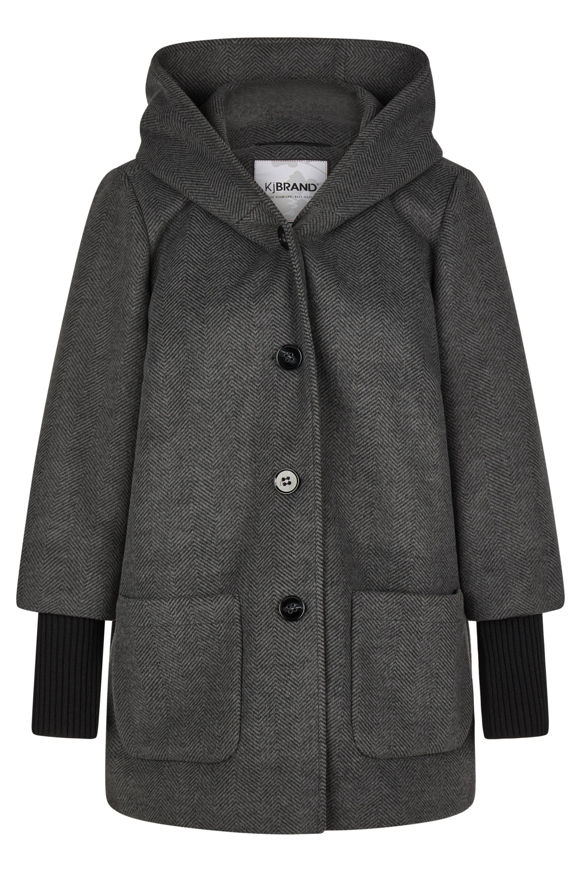 KjBRAND - JACKET anthrazit mit druck - Gr. - 48 von KjBRAND