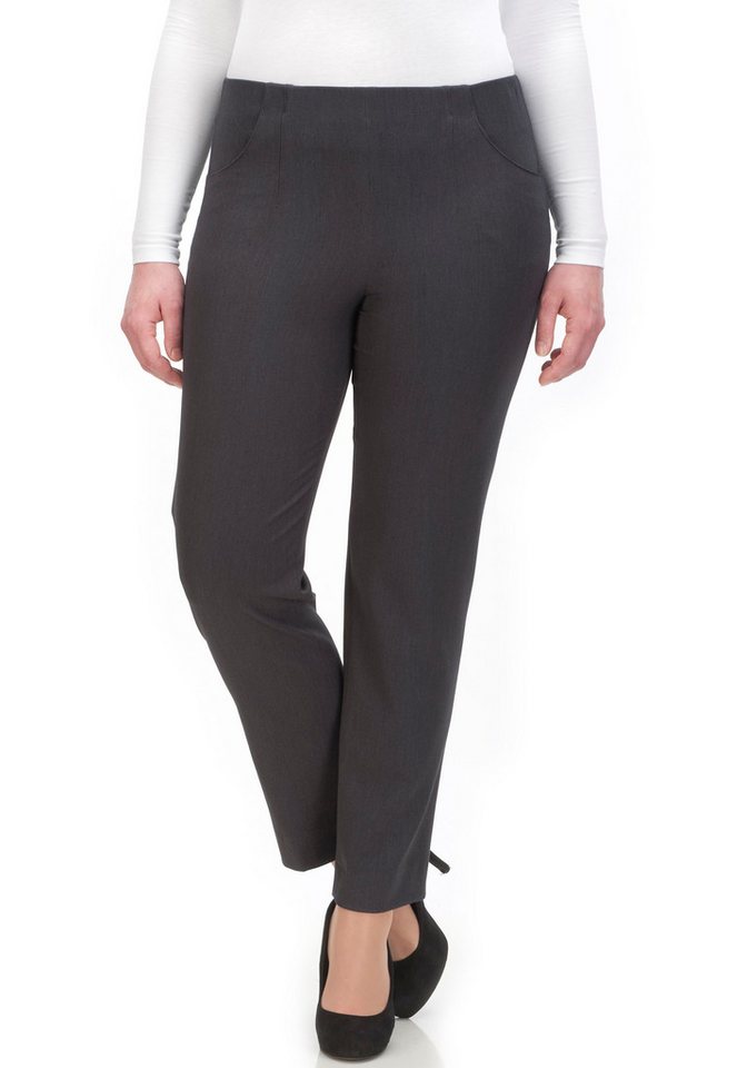 KjBRAND Schlupfhose Schlupfhose Susie in Bi-Stretch, Kammgarnoptik Sommerhose, ideal für kräftige Oberschenkel von KjBRAND