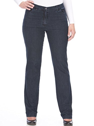 KjBRAND Damen Betty Jeans, Schwarz, 26 Große Größen Kurz EU von KjBrand
