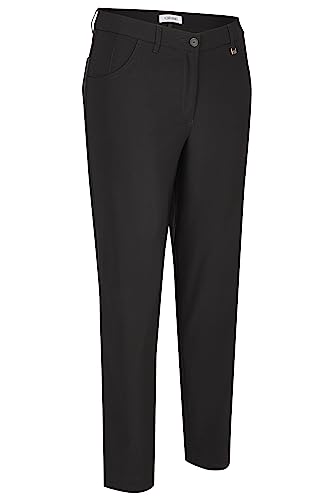 KjBRAND Damen Babsie Stoffhose Bengaline Hose, schwarz, 46 von KjBrand