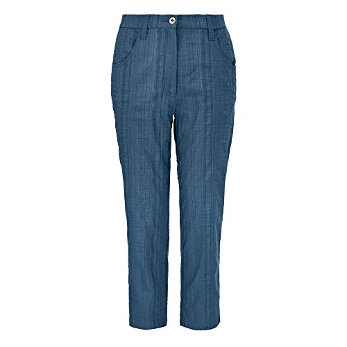 KjBrand Da.-Hose Bea 7/8, mittel-blau(mittelblaugestr (807)), Gr. 42 von KjBrand