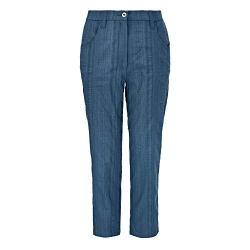 KjBrand Da.-Hose Bea 7/8, mittel-blau(mittelblaugestr (807)), Gr. 48 von KjBrand