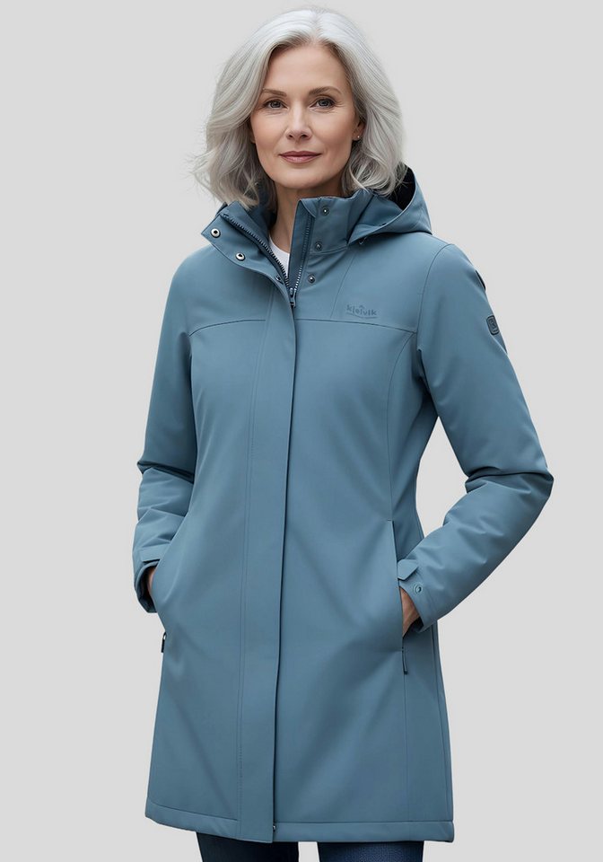 Kjelvik Funktionsparka Outdoorjacke mit Kapuze Wasserdichtes, winddichtes und atmungsaktives Material von Kjelvik