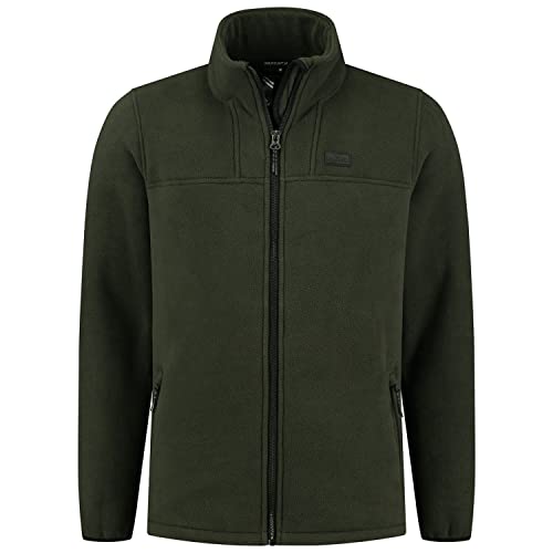 Kjelvik Vic Herren Fleecejacke, Teddy Fleece Jacke Farbe: Grün; Größe: S von Kjelvik