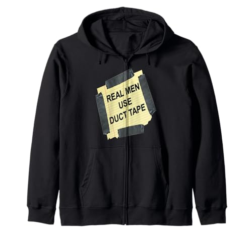 Lustiges T-Shirt mit Aufschrift Real Men Use Duct Tape Kapuzenjacke von Kjs Creations