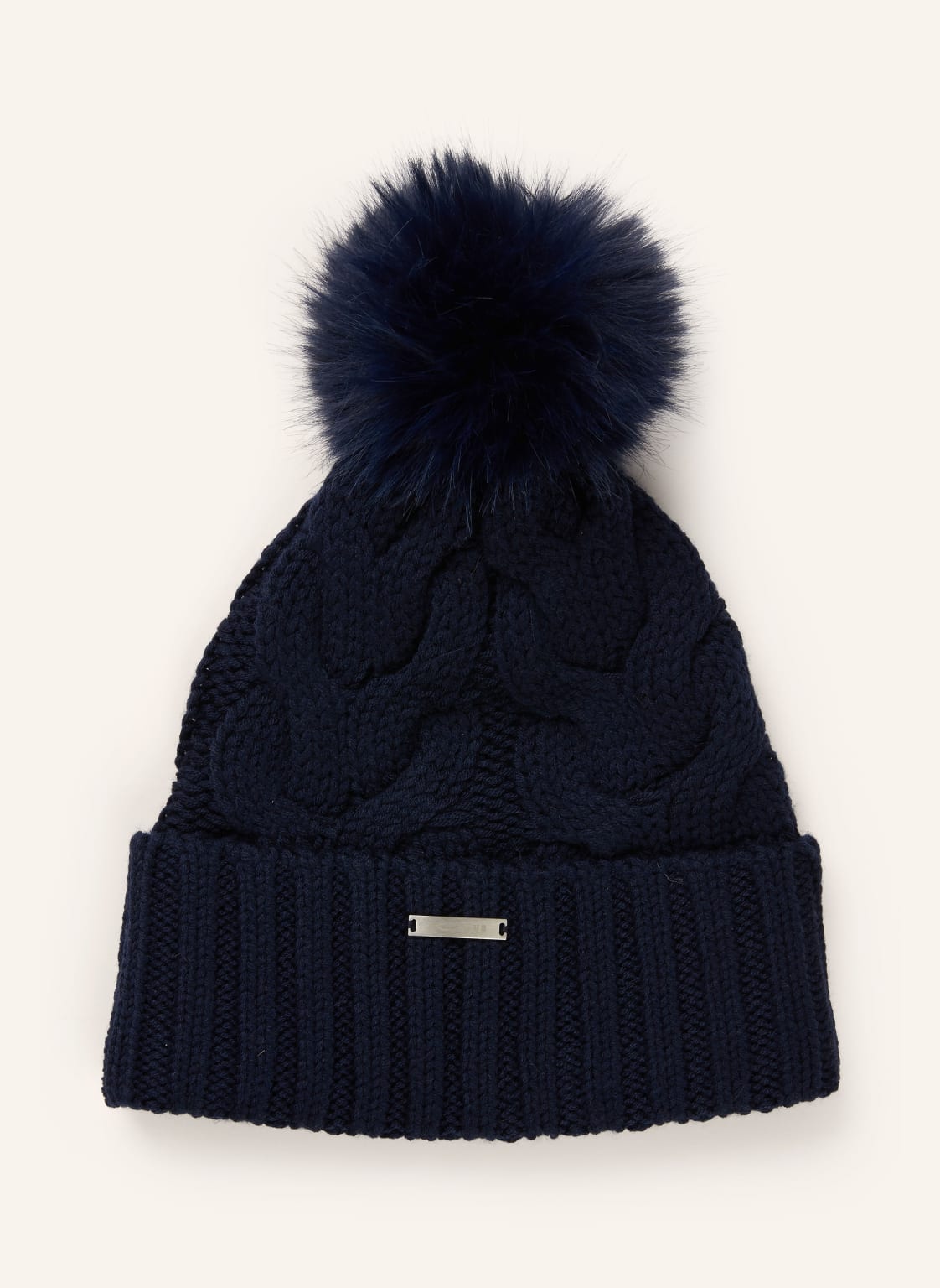 Kjus Mütze Pom Mit Kunstfell blau von Kjus