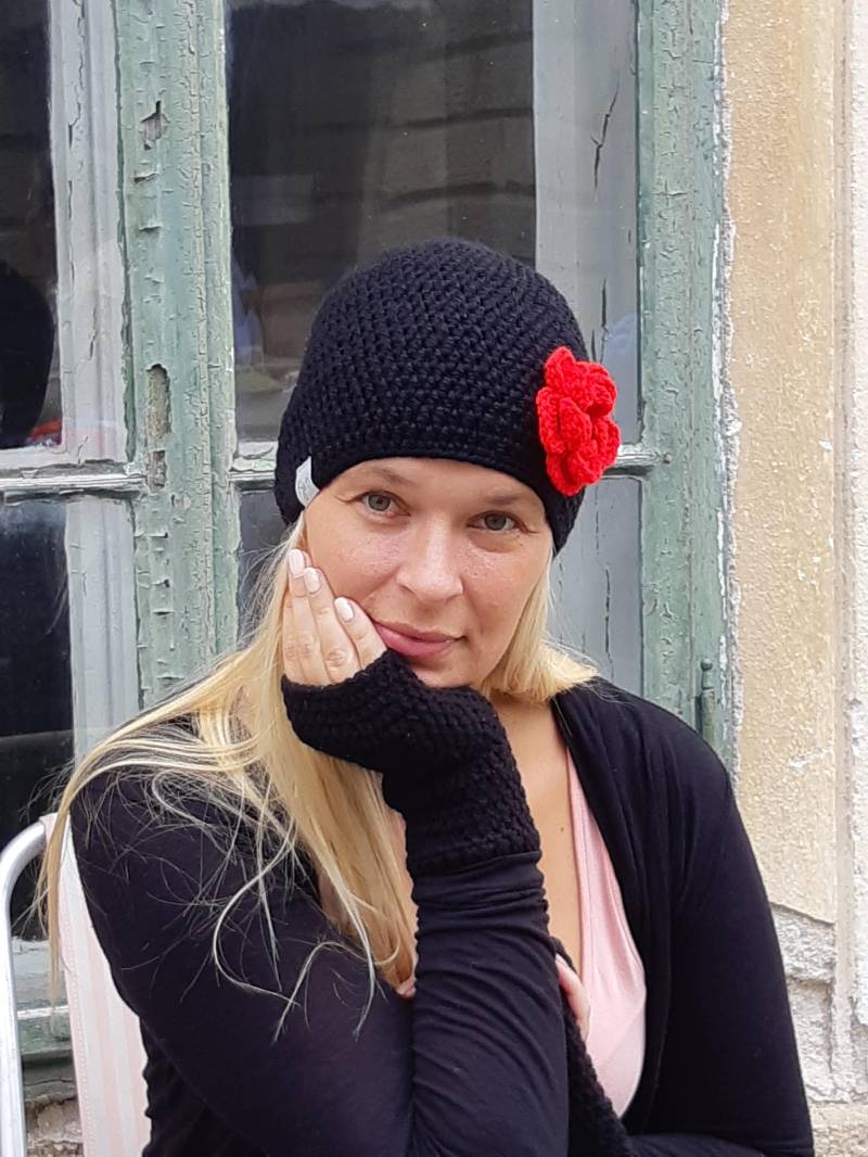 Frauen Häkelmütze & Handwärmer Mix Und Matched Blumen, Accessoires, Beanie, Hut, Handwärmer, Häkelhandschuhe, Herbst Kleidung von KjutiShopSI