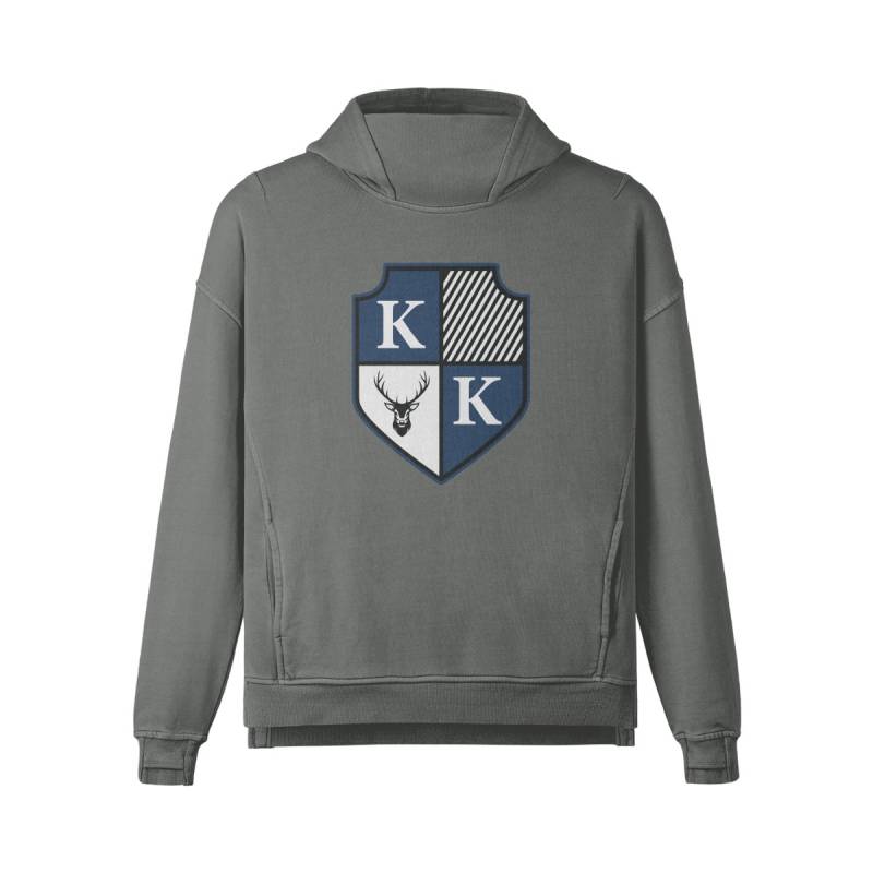 Kk Originals Unisex Washed Slit Saum Rollkragenpullover Hoodie von KkOriginalCreations