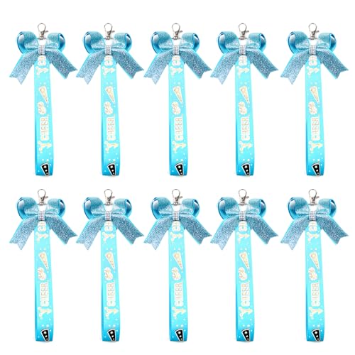 10pcs Cheerleader Themed Keychain Set Modische Bows Rinbbon Keyring Für Mädchen Rucksäcke Und Keys Stylish Schlüsselkette Teen Girls Geschenke von Klaisy