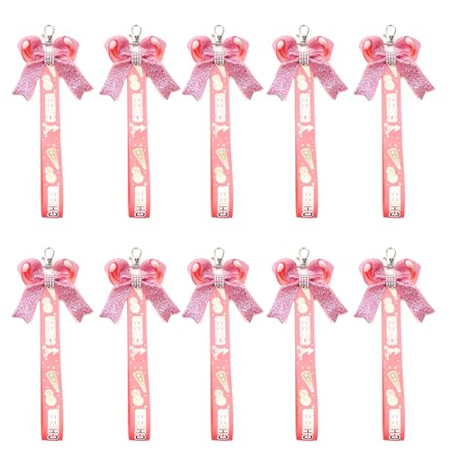 10pcs Cheerleader Themed Keychain Set Modische Bows Rinbbon Keyring Für Mädchen Rucksäcke Und Keys Stylish Schlüsselkette Teen Girls Geschenke von Klaisy