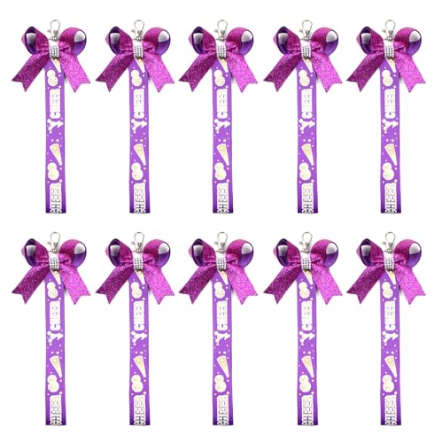 10pcs Cheerleader Themed Keychain Set Modische Bows Rinbbon Keyring Für Mädchen Rucksäcke Und Keys Stylish Schlüsselkette Teen Girls Geschenke von Klaisy