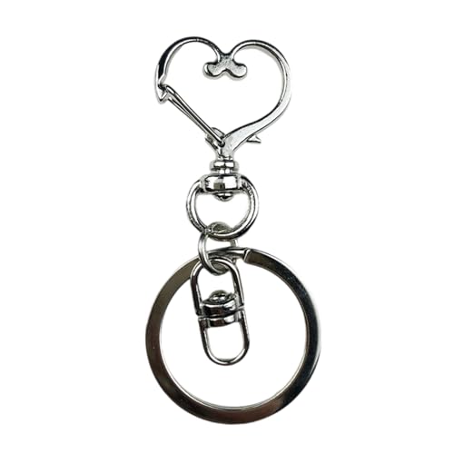 20pieces Schlüsselkette Mit Sprung Schlüsselbund Anhänger Schmuckzubehör Runden Split Keyfob Für Handgefertigte Handwerksschlüsselkettenanhänger von Klaisy