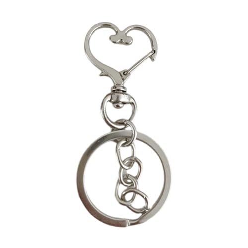 20pieces Schlüsselkette Mit Sprung Schlüsselbund Anhänger Schmuckzubehör Runden Split Keyfob Für Handgefertigte Handwerksschlüsselkettenanhänger von Klaisy
