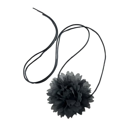 Feminine 3D-Blumen-Halsband-Halskette, Stoff-Rosen-Halsketten, simulierte Blumen-Halskette, Blumenform, Schlüsselbein-Ketten, Choker-Blumen-Choker-Halskette Feminine 3D-Blumen-Halsband-Halskette, Stoff-Rosen-Halsketten, simulierte Blumen-Halskette, Blumenform, Schlüsselbein-Ketten, Choker-Blumen-Choker-Halskette von Klaisy