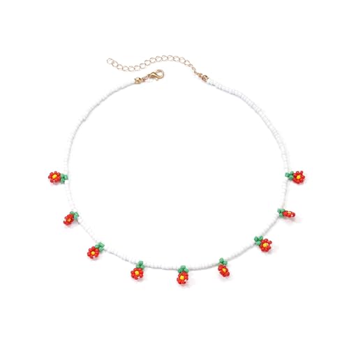 Halskette mit Anhänger, verstellbare Länge, Bohemia, Blume, Perlen, Choker, Urlaub, Schlüsselbeinkette, Urlaubsschmuck, Halskette, Bohemian-Perlen Halskette mit Anhänger, verstellbare Länge, Bohemia, Blume, Perlen, Choker, Urlaub, Schlüsselbeinkette, Urlaubsschmuck, Halskette, Bohemian-Perlen von Klaisy