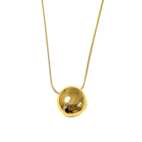 Halskette mit Wassertropfen-Anhänger, geometrisch, schlicht, oval, Schlüsselbeinkette für verschiedene Anlässe, stilvolles Halsband, Schmuck, Ornament, exquisite Halskette von Klaisy