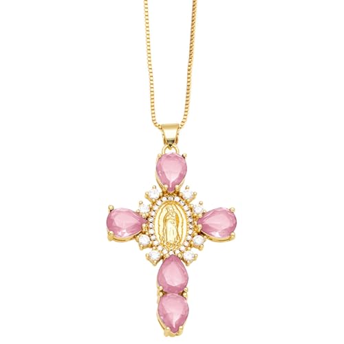 Heilige Kreuze Halskette Mit Funkelnden Strasssteinen Stilvolle Neckkette Für Trendige Männer Und Frauen Geschenk Für Gläubige von Klaisy