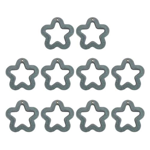 Klaisy 10 PCs Hohle Fünfzackige Sternperlenfreundschaft Halskette Herstellung Perlen Acryl Perlen Schmuckzubehör Für Frauen Acrylperlen von Klaisy