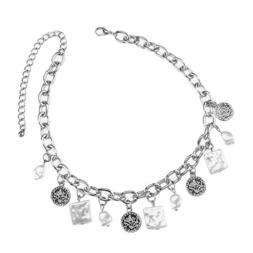 Klaisy Anspruchsvolle Halskette, geometrischer Anhänger, Legierung, Textur, eleganter Schmuck, geeignet für Damen, modische Halskette, Einheitsgröße, Wie beschrieben, Wie beschrieben Klaisy Anspruchsvolle Halskette, geometrischer Anhänger, Legierung, Textur, eleganter Schmuck, geeignet für Damen, modische Halskette, Einheitsgröße, Wie beschrieben, Wie beschrieben von Klaisy