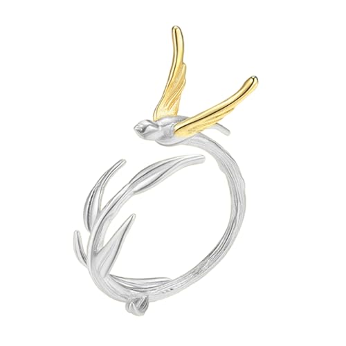 Klaisy Asymmetrische Damenringe, Schwalbenform, reisefreundlicher Schmuck, jugendliche Mode, Party- und Date-Accessoires, jugendliche Mode, Einheitsgröße, Wie beschrieben, Wie beschrieben von Klaisy