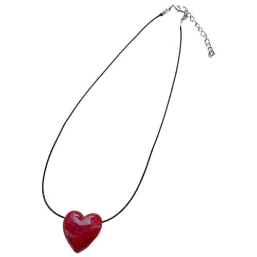 Klaisy Buntes Harz Liebe Herz Halskette Stylische Liebe Herz Halskette Schmücken Personalisierte Herz Anhänger Heckchain Charme Party Halskette Klaisy Buntes Harz Liebe Herz Halskette Stylische Liebe Herz Halskette Schmücken Personalisierte Herz Anhänger Heckchain Charme Party Halskette von Klaisy