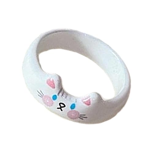 Klaisy Einzigartige Ringe in Katzenform, eleganter Schmuck mit Tiermotiven, handgefertigtes Fingerband-Zubehör für Studenten und Liebhaber, süßes Accessoire, Einheitsgröße, Wie beschrieben, Wie von Klaisy