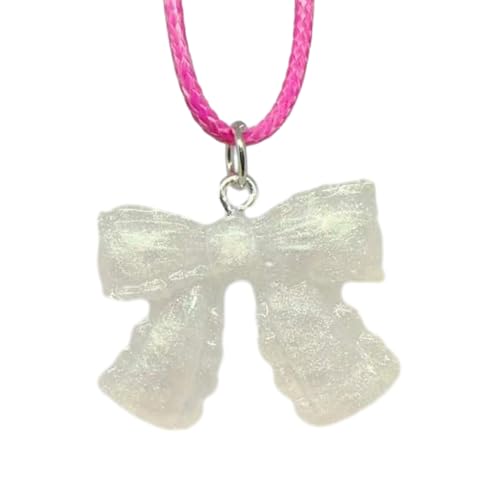 Klaisy Elegant Bowknot Halskette Minimalistische Kristall Bogenknoten Schlangekette Zierzy Halskette Schmuck Für Frauen Mädchen Teen Kristall von Klaisy