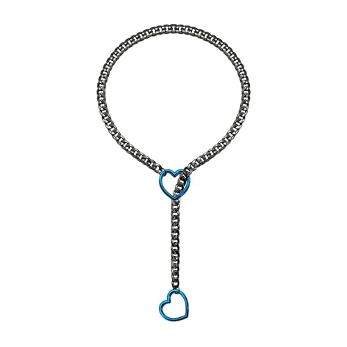 Klaisy Elegante Punk Rock verstellbare Halskette Trendsetzende verstellbare Punk Halskette mit Herz Anhänger für Modebegeisterte Unisex Punk Accessoire Klaisy Elegante Punk Rock verstellbare Halskette Trendsetzende verstellbare Punk Halskette mit Herz Anhänger für Modebegeisterte Unisex Punk Accessoire von Klaisy