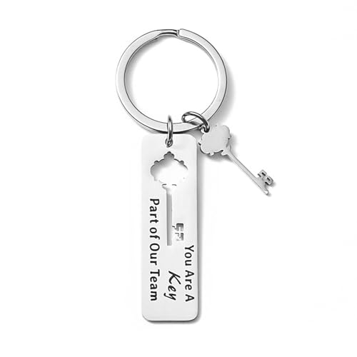Klaisy Handherstellung Key Keychain Edelstahlschlüssel Ringe Handtasche Anhänger Mitarbeiter Wertschätzung Schlüssel Schmuck Für Jeden Anlass Mitarbeitern Wertsteigerung Schlüsselbund von Klaisy