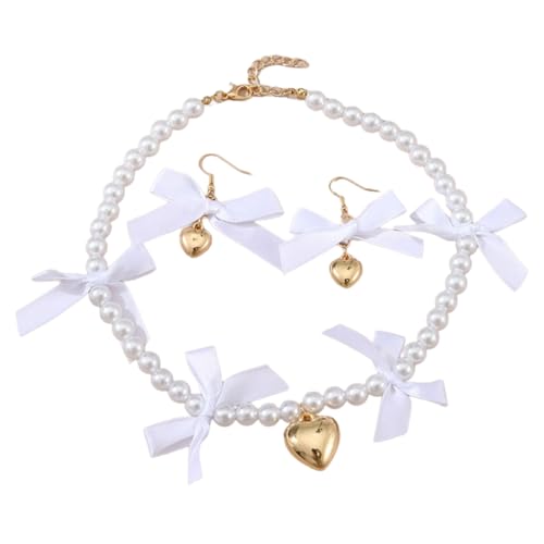 Klaisy Herz-Anhänger Halskette Ohrringe Kinder Süßer Herzanhänger Halskette Ohrringe Schmuck-Set für Geburtstagsparty Stilvolles Schmuck-Set für Kinder Klaisy Herz-Anhänger Halskette Ohrringe Kinder Süßer Herzanhänger Halskette Ohrringe Schmuck-Set für Geburtstagsparty Stilvolles Schmuck-Set für Kinder von Klaisy
