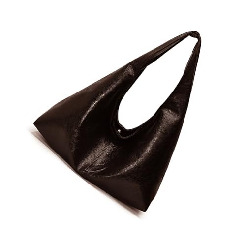 Klaisy Kreative Umhängetasche mit geräumigem Innenraum, lässige Unterarm-Geldbörse, modische Handtasche für moderne Frauen unterschiedlichen Alters, modische Geldbörse, Kaffeebraun, One Size von Klaisy