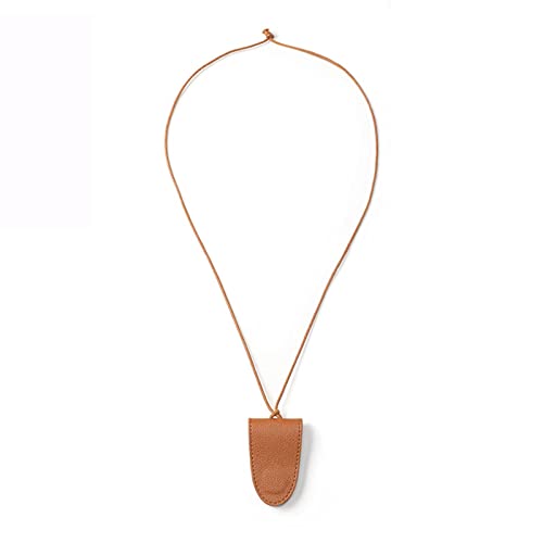 Klaisy Ledergläser Clip Hängende Hänge Hänge Clipgläsers Taschen Tragbare Kasse Ledergläser Lanyard Niedliche Schutzabdeckung von Klaisy
