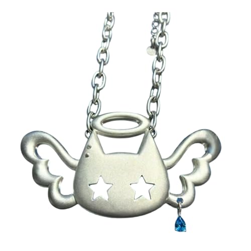 Klaisy Minimalistische Engelsflügel-Kette, Halskette, alltäglicher Modeschmuck, Geschenk, leichtes, bequemes Design für Mädchen und Frauen, vielseitiger Engelsflügel-Halsschmuck Klaisy Minimalistische Engelsflügel-Kette, Halskette, alltäglicher Modeschmuck, Geschenk, leichtes, bequemes Design für Mädchen und Frauen, vielseitiger Engelsflügel-Halsschmuck von Klaisy