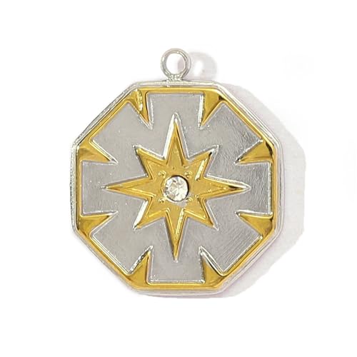 Klaisy Moderne zweifarbige Halskette mit Stern-, Herz-, Schmetterlings- und Bienen-Anhänger, Edelstahl, 11 verschiedene Stile, leicht, 4 g, zweifarbig, Charm-Halskette, Einheitsgröße, Wie beschrieben Klaisy Moderne zweifarbige Halskette mit Stern-, Herz-, Schmetterlings- und Bienen-Anhänger, Edelstahl, 11 verschiedene Stile, leicht, 4 g, zweifarbig, Charm-Halskette, Einheitsgröße, Wie beschrieben von Klaisy