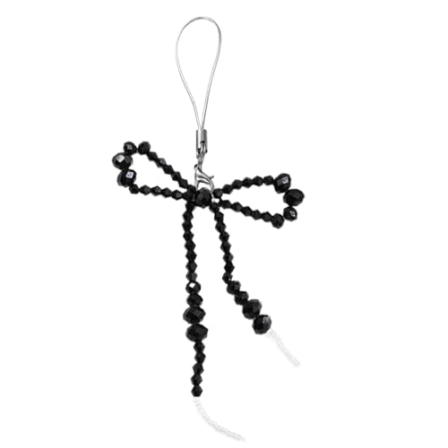 Klaisy Modische Schleifenkette, Kristallschleifen, Anhänger, Schlüsselanhänger, Handy-Umhängeband, Seil für Damen, Tasche, Charm-Schleifen, Schlüsselanhänger Klaisy Modische Schleifenkette, Kristallschleifen, Anhänger, Schlüsselanhänger, Handy-Umhängeband, Seil für Damen, Tasche, Charm-Schleifen, Schlüsselanhänger von Klaisy