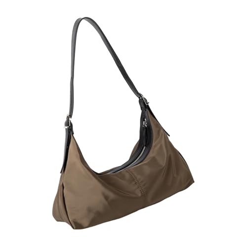 Klaisy Modische übergroße Umhängetasche mit bequemem Riemen, Unterarmtaschen, Handtasche, Mehrzwecknutzung, kompakte Pendlertasche, khaki, One Size von Klaisy