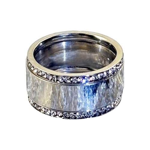 Klaisy Modischer künstlicher Diamantring, Zirkonia, Hochzeits-Finger-Accessoire, trendiger Damenschmuck, Accessoire, trendiger Damen-Schmuck, E, Wie beschrieben, Wie beschrieben von Klaisy