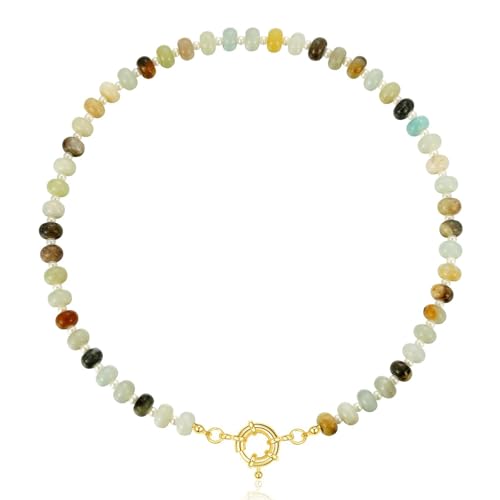 Klaisy Regenbogen-Perlen-Halskette, elegante Halskette, Alltagskleidung, Charm-Halskette, Party-Dating-Zubehör, geeignet für jeden Anlass Klaisy Regenbogen-Perlen-Halskette, elegante Halskette, Alltagskleidung, Charm-Halskette, Party-Dating-Zubehör, geeignet für jeden Anlass von Klaisy
