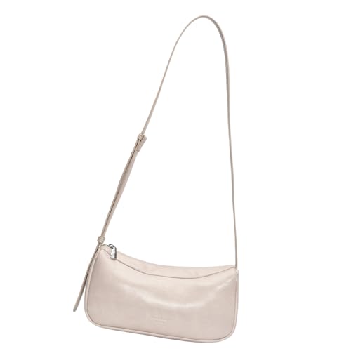 Klaisy Retro PU Leder Umhängetasche Modische Crossbody Geldbörse Satchel Pendler Taschen für den täglichen Gebrauch und Freizeit Reisen Multifunktionale Damen Umhängetasche, weiß, One Size von Klaisy