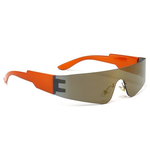 Klaisy Stilvolle, moderne, sportliche Sonnenbrille, Foto-Requisiten, futuristische Farbtöne, Trendsetter, moderne Farbtöne, Hipster-Kostüm, Weltraum-Sonnenbrille, Teerahmen, Goldfolie Klaisy Stilvolle, moderne, sportliche Sonnenbrille, Foto-Requisiten, futuristische Farbtöne, Trendsetter, moderne Farbtöne, Hipster-Kostüm, Weltraum-Sonnenbrille, Teerahmen, Goldfolie von Klaisy