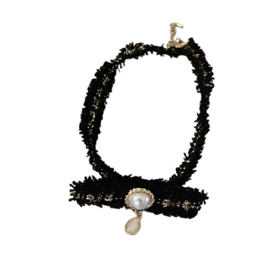 Klaisy Stoff-Choker-Halskette, Statement-Halskette, stilvoller Halsschmuck, Stoffanhänger, geeignet für den täglichen Gebrauch, Party, exquisiter Halsschmuck Klaisy Stoff-Choker-Halskette, Statement-Halskette, stilvoller Halsschmuck, Stoffanhänger, geeignet für den täglichen Gebrauch, Party, exquisiter Halsschmuck von Klaisy