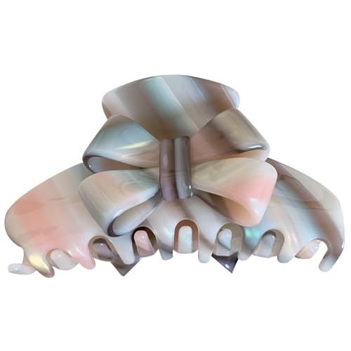 Klaisy Süßer Bowknothaarklauen Clip Großes Haar Griffer Nonslip Elegantes Haar Accessoire Für Frauen Lady Mädchen Dünne Dicke Haare Bogenknoten Haar Accessoire Haar Barrette Schrullige Haarklaue von Klaisy