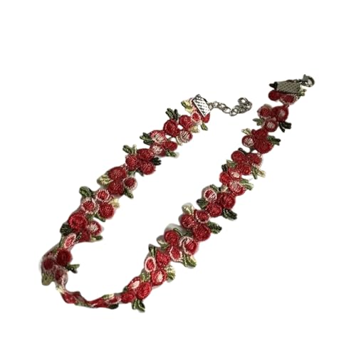 Klaisy Verstellbare Damen-Halskette aus Spitze, elegantes Halsband, Choker-Halskette, schöner bestickter Blumenhals, Schmuck, elegante Spitze, bestickte Blumen-Choker Klaisy Verstellbare Damen-Halskette aus Spitze, elegantes Halsband, Choker-Halskette, schöner bestickter Blumenhals, Schmuck, elegante Spitze, bestickte Blumen-Choker von Klaisy