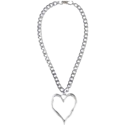 Klaisy Verstellbare Halskette mit Herz-Anhänger, eleganter Choker-Charm, modische Kette, geeignet für individuellen Modeschmuck von Klaisy