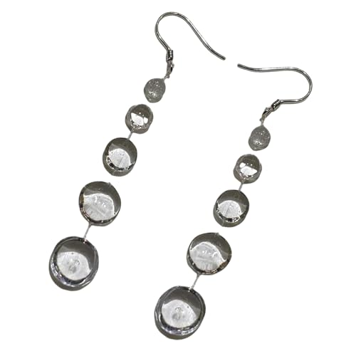 Kristall-Perlenohrringe, leichte Legierung, Schmuck für Damen, elegant für lässige oder formelle klare Perlenohrringe von Klaisy