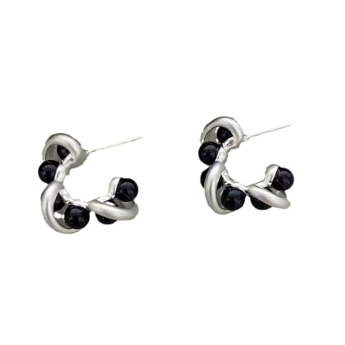 Mehrzweck-Creolen in C-Form aus praktischer, stabiler Legierung, tragbar, für einen Hauch von eleganten Vintage-Creolen von Klaisy