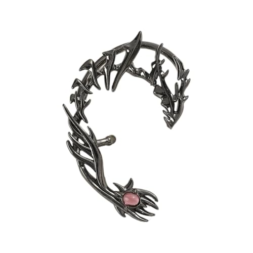 Modische Drachen-Ohr-Accessoire, stilvoller Ohrschmuck, kein Piercing, Messing-Textur, Uinque-Ohrringe für den täglichen Gebrauch, Drachenohrringe von Klaisy