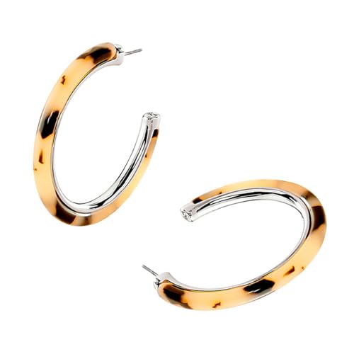 Modische Kreolen in C-Form mit Leoparden-Designs, ideal für modische Frauen, suchen einzigartige Schmuck-Accessoires, einzigartige Stile, Einheitsgröße, Wie beschrieben, Wie beschrieben von Klaisy