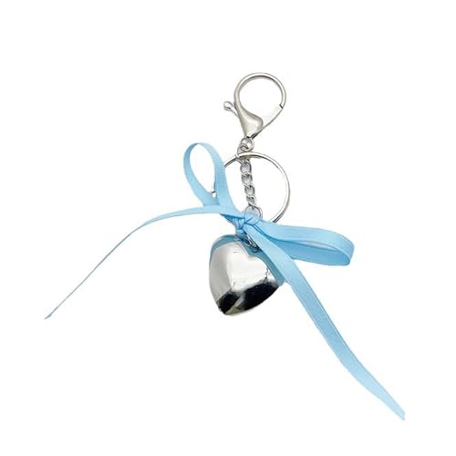 Modischer Schlüsselanhänger mit Schleife, Herzanhänger, schönes Ornament, für Damen, Auto-Schlüsselanhänger, Rucksack, Handtasche, Anhänger, Schlüsselhalter, Schleife, Herz, Schlüsselanhänger Modischer Schlüsselanhänger mit Schleife, Herzanhänger, schönes Ornament, für Damen, Auto-Schlüsselanhänger, Rucksack, Handtasche, Anhänger, Schlüsselhalter, Schleife, Herz, Schlüsselanhänger von Klaisy