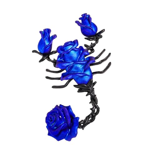 Mysterious Skorpione und Rose Legierung Brosche handgefertigt Tropföl-Techniken Gothic Halsband Pin Schmuck Geschenk Tropfmalerei Vintage Brosche, Einheitsgröße, Wie beschrieben von Klaisy
